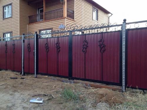 Ворота из профнастила в рамке. Ворота из профнастила — 135 фото, как установить своими руками разные типы ворот