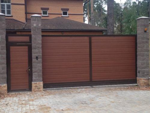 Ворота из профнастила в рамке. Ворота из профнастила — 135 фото, как установить своими руками разные типы ворот