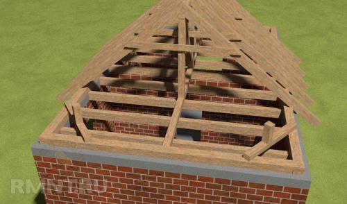 Обрешетка вальмовой крыши под металлочерепицу. Устройство обрешетки кровли 11