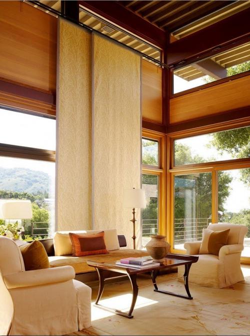 Окна в японском стиле. Японские панели — шторы в современном декоре