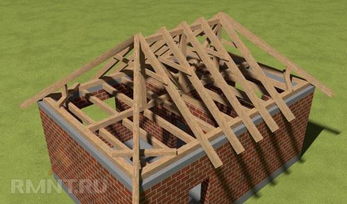 Обрешетка вальмовой крыши под металлочерепицу. Устройство обрешетки кровли 12