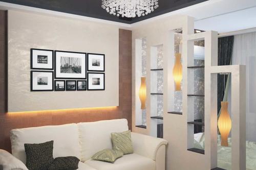 Спальня и гостиная в одной комнате. 22 фото, как разделить гостиную и спальню в одной комнате