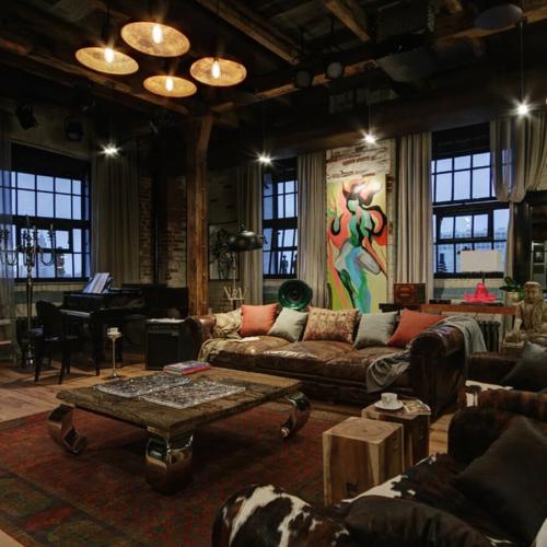 Интерьер квартиры в стиле лофт 01