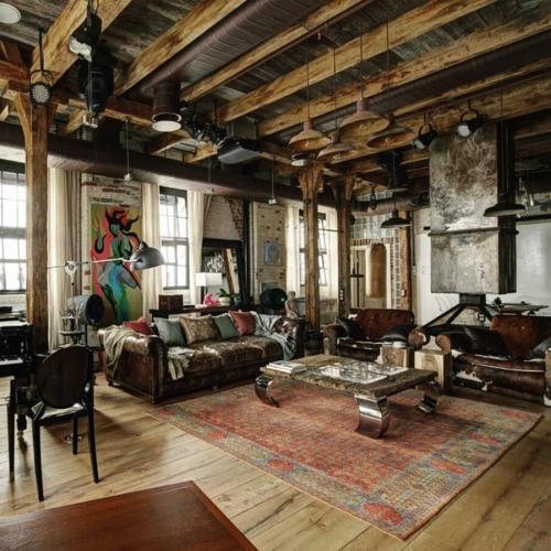 Интерьер квартиры в стиле лофт 06