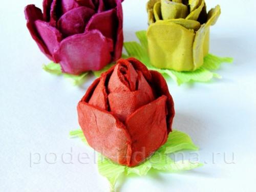 Поделки из лотков для яиц своими руками. Цветы из яичных лотков Отредактирова. 2019