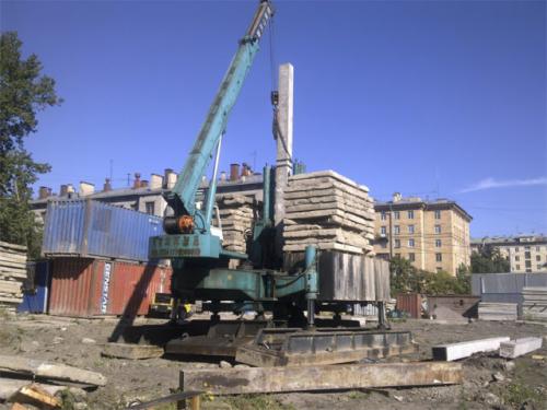 Вдавливаемые сваи. Технология забивания свай