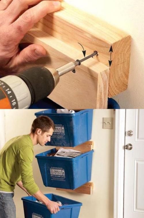 Хранение вещей в маленькой квартире своими руками. Умный дом: 12 простых идей хранения вещей в маленькой квартире 19