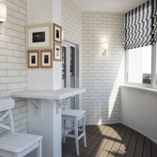 На балконе кирпичная кладка. Особенности отделки декоративным кирпичом 03