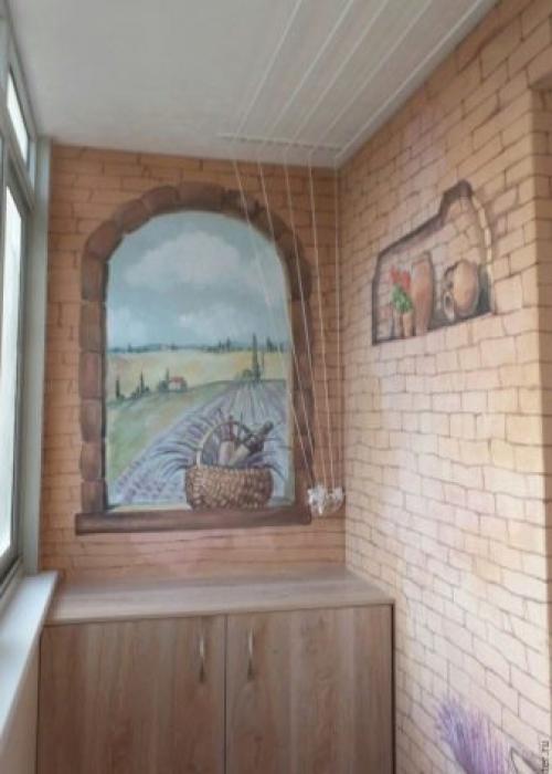 На балконе кирпичная кладка. Особенности отделки декоративным кирпичом 06