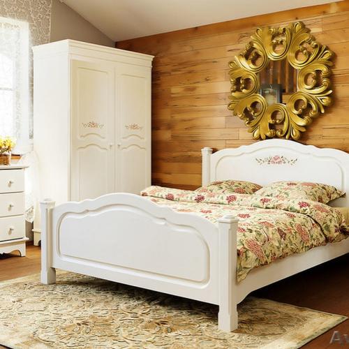 Интерьеры спален в деревянном доме 03