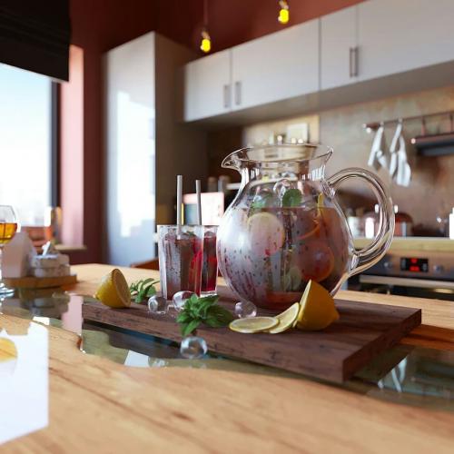 Интерьер в стиле Лофт 03