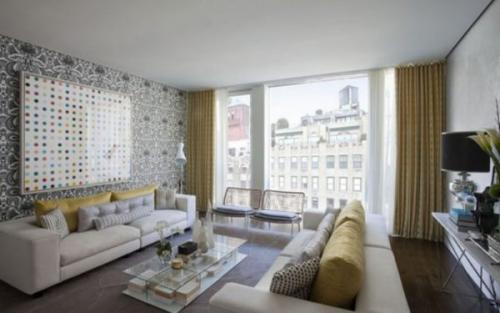 Отделка стен своими руками дешево. Иде.  Обои