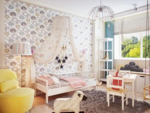 Отделка стен своими руками дешево. Иде.  Обои