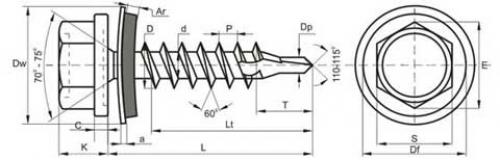 Схема установки металлочерепицы. Советы по вкручиванию саморезов 10