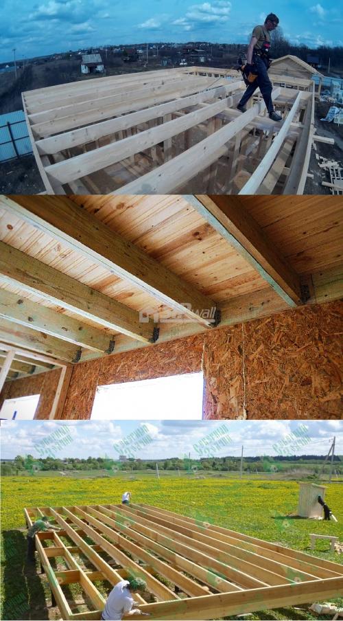 Перекрытие каркасного дома. Виды перекрытий: 02