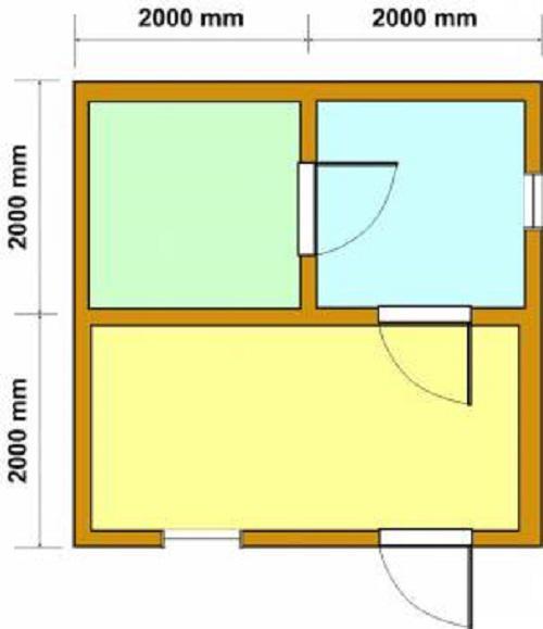 Баня из бруса 4 н. Особенности проектов 4х4 м 02 Баня из бруса 4 н. Особенности проектов 4х4 м 02