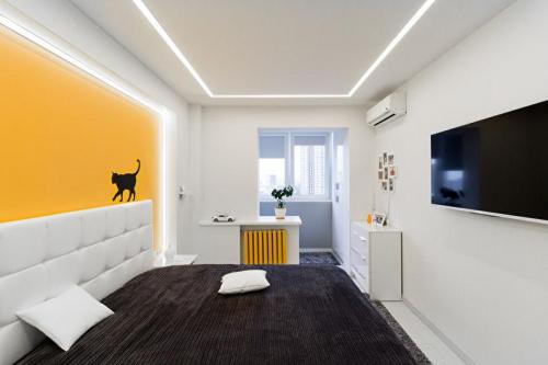 Интерьер спальни для молодой пары 01