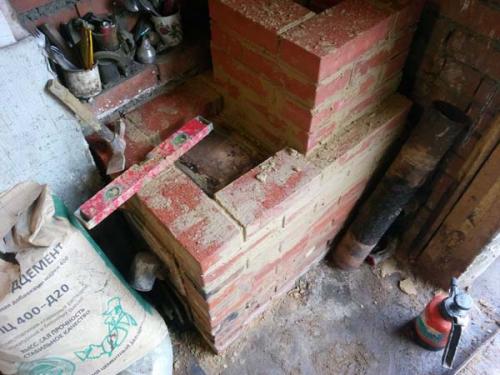 Кирпичная печь для гаража своими руками. Печь из кирпича для гаража