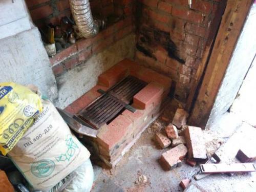 Кирпичная печь для гаража своими руками. Печь из кирпича для гаража