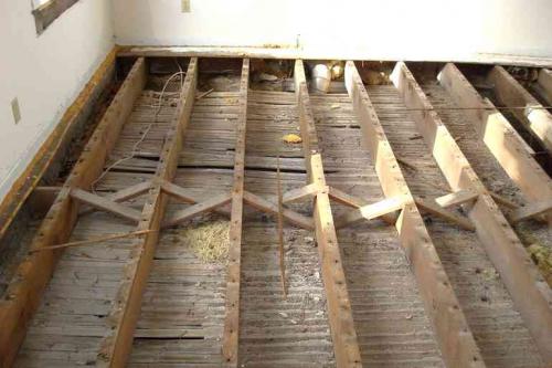 Гуляет деревянный пол. Что делать, если деревянный пол прогибается?