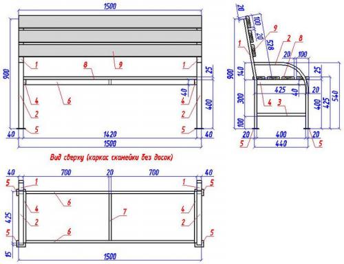 Скамейки из профильной трубы чертежи. Что необходимо для изготовления лавочки 04 Скамейки из профильной трубы чертежи. Что необходимо для изготовления лавочки 04