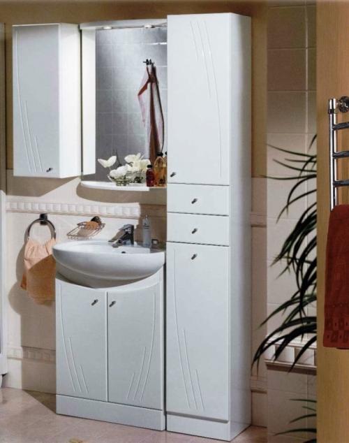 Размещение шкафчиков в маленькой ванной комнате. Какие шкафчики выбрать для маленькой ванной комнаты