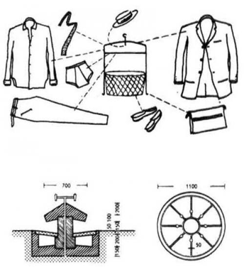Размещение шкафчиков в раздевалке. Раздевальни. Общие гардеробы 04 Размещение шкафчиков в раздевалке. Раздевальни. Общие гардеробы 04
