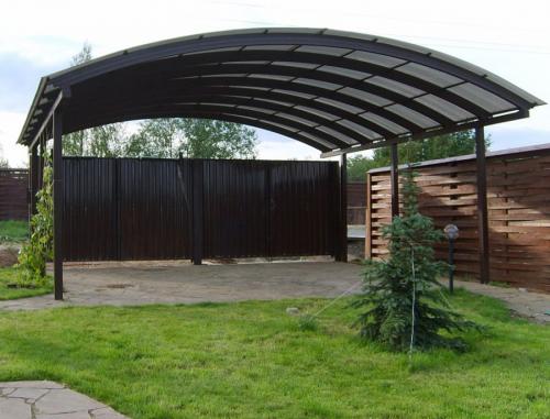 Прямой навес из поликарбоната. Навесы из поликарбоната — самостоятельное изготовление и особенности проектирования (100 фото)