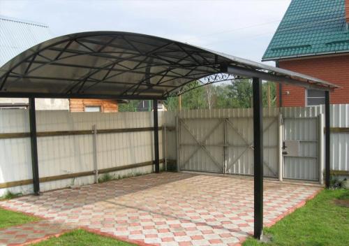 Прямой навес из поликарбоната. Навесы из поликарбоната — самостоятельное изготовление и особенности проектирования (100 фото)