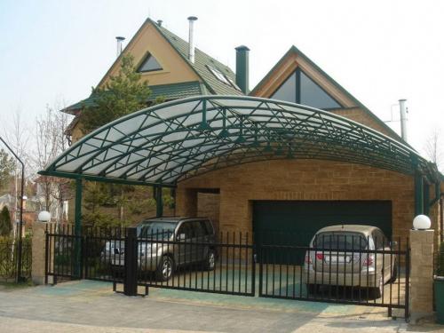 Прямой навес из поликарбоната. Навесы из поликарбоната — самостоятельное изготовление и особенности проектирования (100 фото)