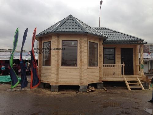 Первый венец дома из профилированного бруса.  Что нам стоит дом из бруса построить