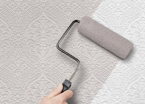 Как красить обои под покраску повторно. Перекрашиваем обои под покраску