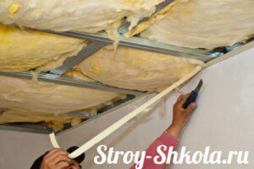 Минимальная толщина утеплителя потолка. Утепление потолка минеральной ватой (минватой) — пошаговая инструкция