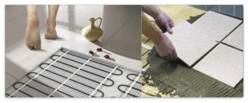 Чем покрыть теплый пол в доме кроме плитки. Плитка, керамогранит, камень на теплый пол