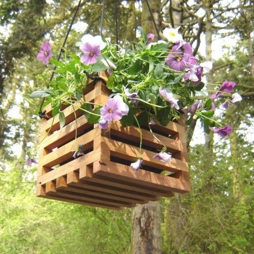 Кашпо для цветов из дерева своими руками для сада. Кашпо для сада — лучшие варианты и оригинальные идеи для украшения цветов (70 фото)