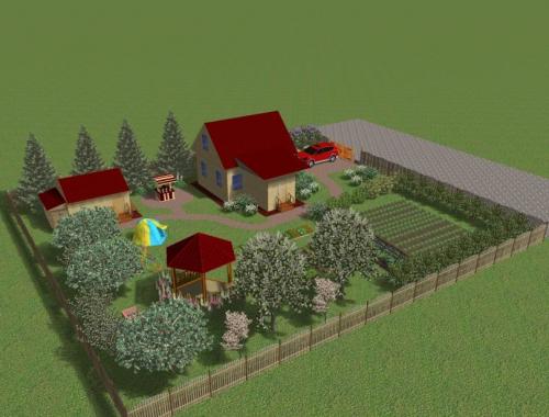 Благоустройство территории 6 соток. Участок 6 соток: примеры планировки и варианты обустройства участка в 6 соток (125 фото)