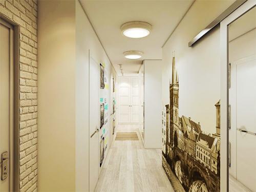 ДИЗАЙН УЗКОГО КОРИДОРА В КВАРТИРЕ 04