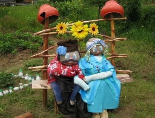Картинки чучело в огороде. Секрет эффективного пугала