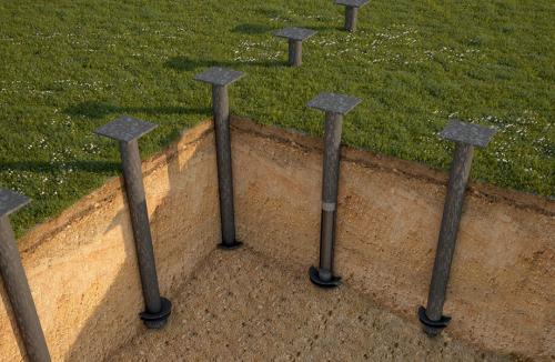 Дома из бруса технология сборки. Сооружение фундамента