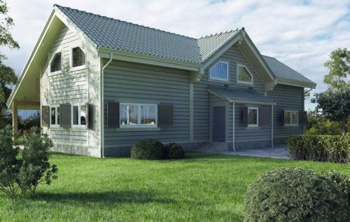 Дома цвета фасадов. Цвета фасадов – выбор цветовых решений и правила гармоничного сочетания с дизайном дома 18