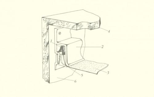Разделительный багет для натяжных потолков. Виды зажимов