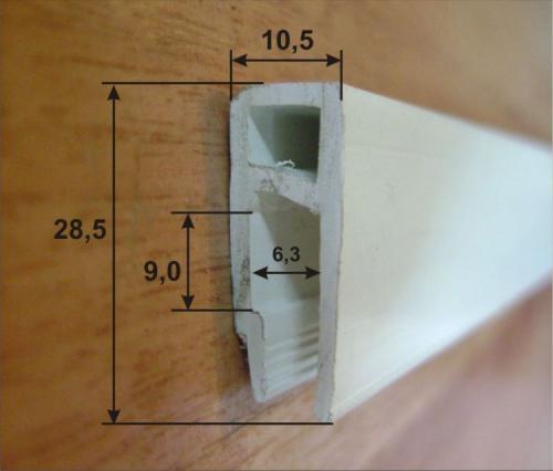 Размеры багет для натяжного потолка. Виды профиля