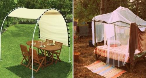 Навес для бассейна из полипропиленовых труб. Изготовление простой конструкции из труб