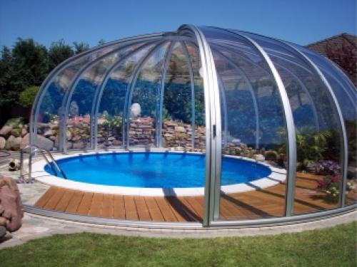 Навес раздвижной для бассейна своими руками. Какой должна быть крыша 08