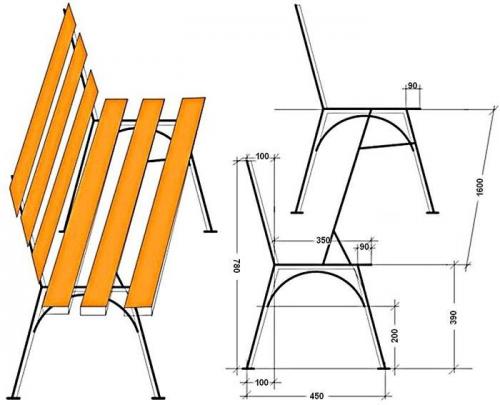 Скамейки для дачи своими руками. Особенности садовых скамеек: фото разных видов и конструкций