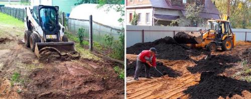 Как правильно выровнять участок с уклоном. Способы выравнивания земельного участка