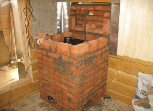 Банная печь с закрытой каменкой из кирпича. Кондиции русской бани 02