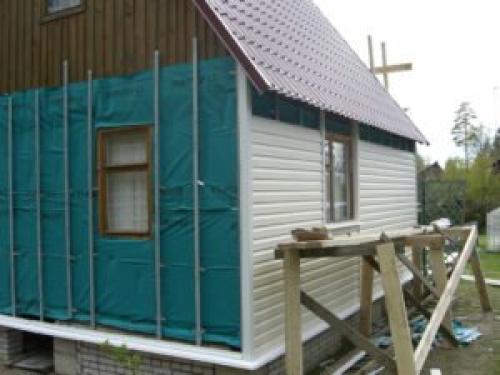 Как утеплить стену снаружи из бруса. Сооружение вентфасада