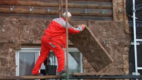 Как утеплить стену снаружи из бруса. Сооружение вентфасада