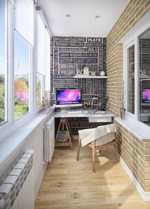 Идеи дизайна отделки балкона 01